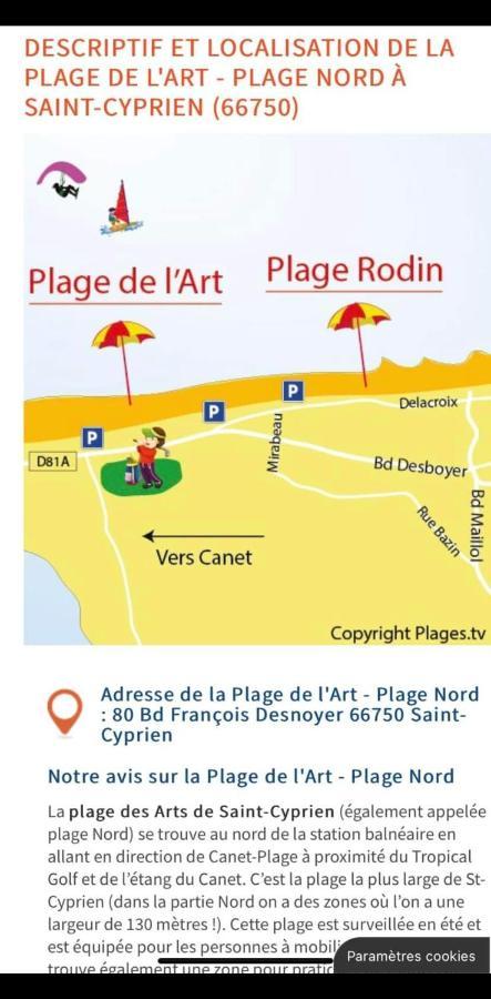 Appartement SAINT CYPRIEN Plage Résidence Les Mas de la Mer Esterno foto